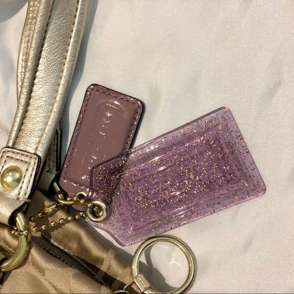 Authentic Coach Poppy Signature Bag - Gold Khaki - Picture 6 of 6